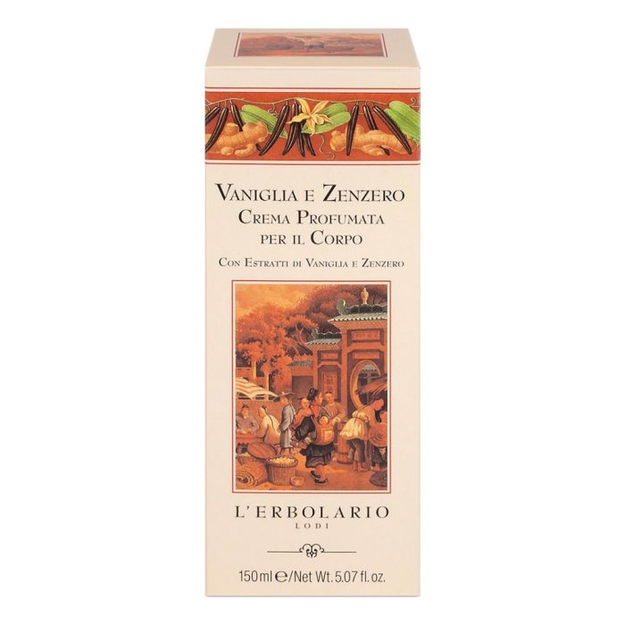 Crema profumata vaniglia e zenzero 150 ml - crema corpo profumata idratante