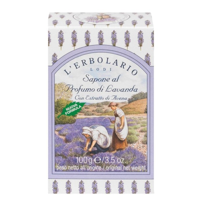 Sapone alla lavanda 100 g - saponetta vegetale rilassante per viso e corpo