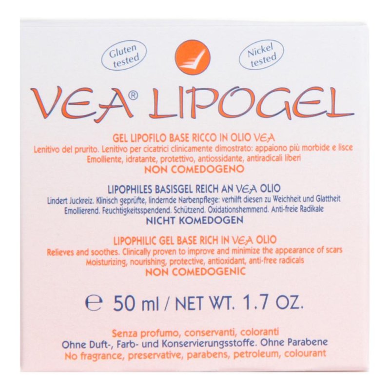 VEA Lipogel Gel Lenitivo Emolliente Protettivo Pelli Sensibili 50 ml