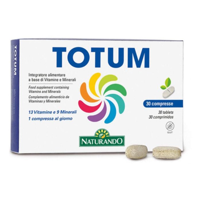 Naturando Totum Integratore di vitamine e minerali 30 Compresse