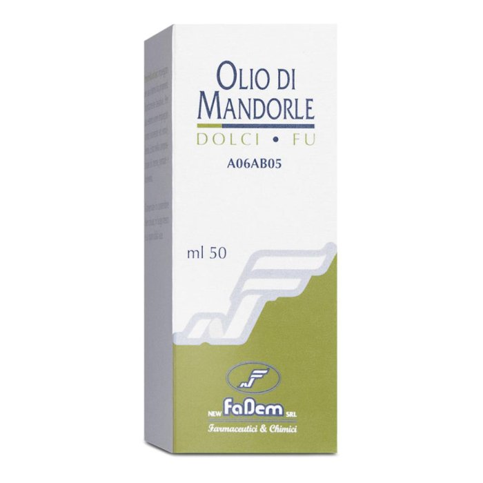 Fadem Cosmetica Olio di Mandorle Dolci Emolliente Idratante 50 ml C/AST