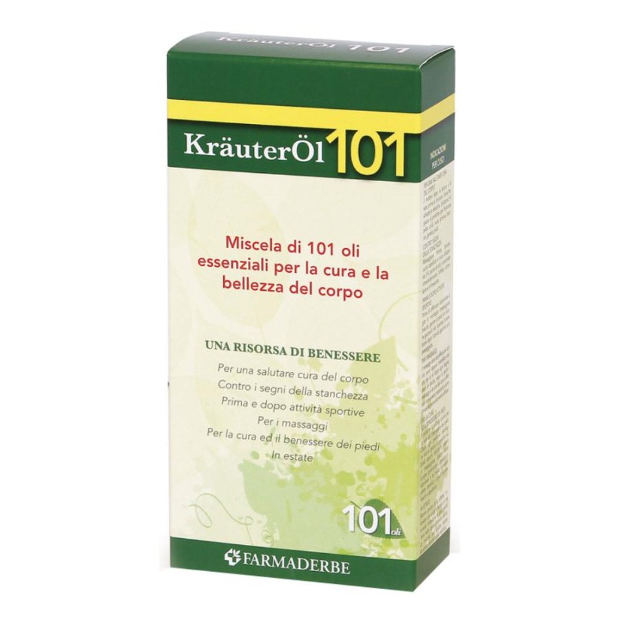Farmaderbe Krauterol 101 Olio Corpo Stimolante e Rinfrescante 100 ml