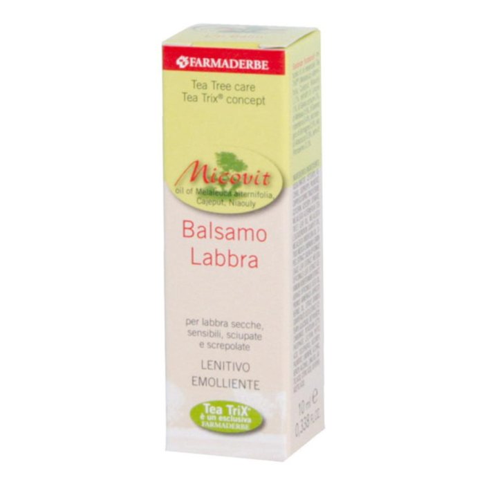 Farmaderbe Micovit - Balsamo Labbra Lenitivo ed Emolliente 10 ml