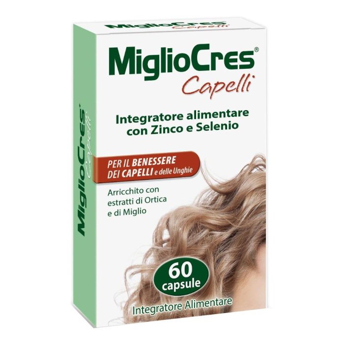 Migliocres  Integratore Alimentare Capelli Benessere Dei Capelli 60 Capsule