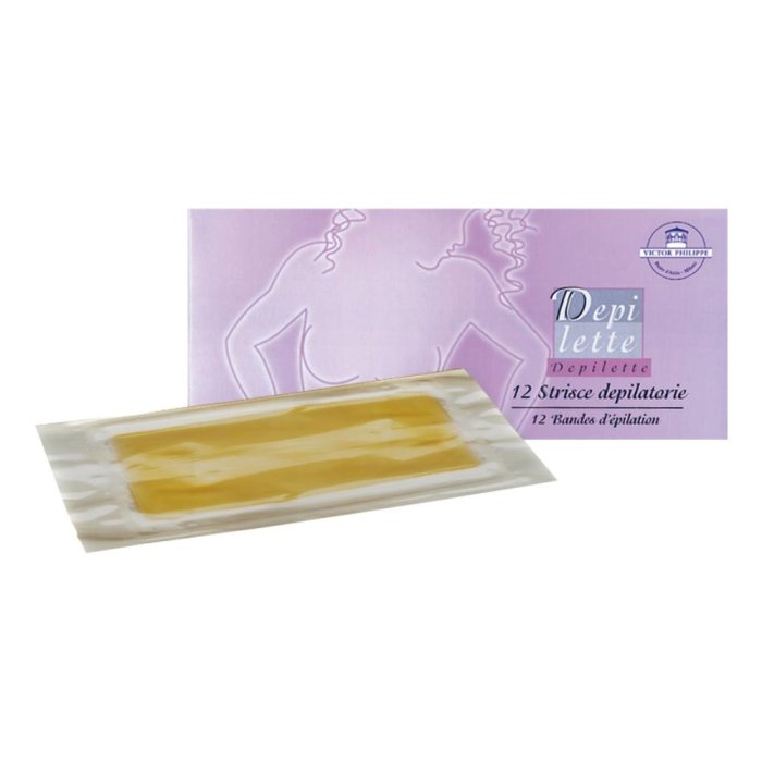 Victor Philippe Depilette Strisce Depilatorie Precerate 12 Pezzi