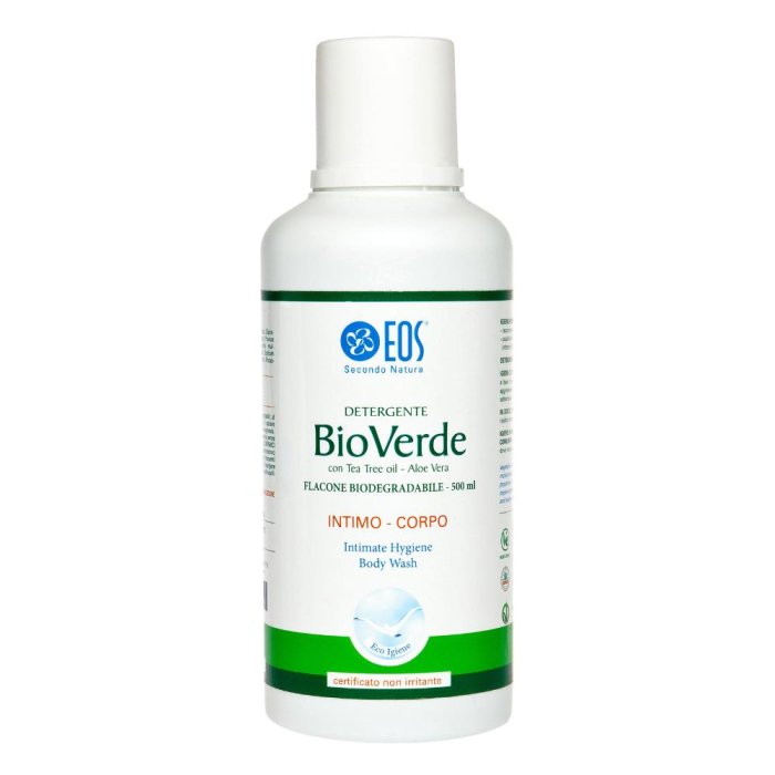 EOS Biodetergente Verde Con Tea Tree Oil Detergente Intimo E Corpo 500 ml