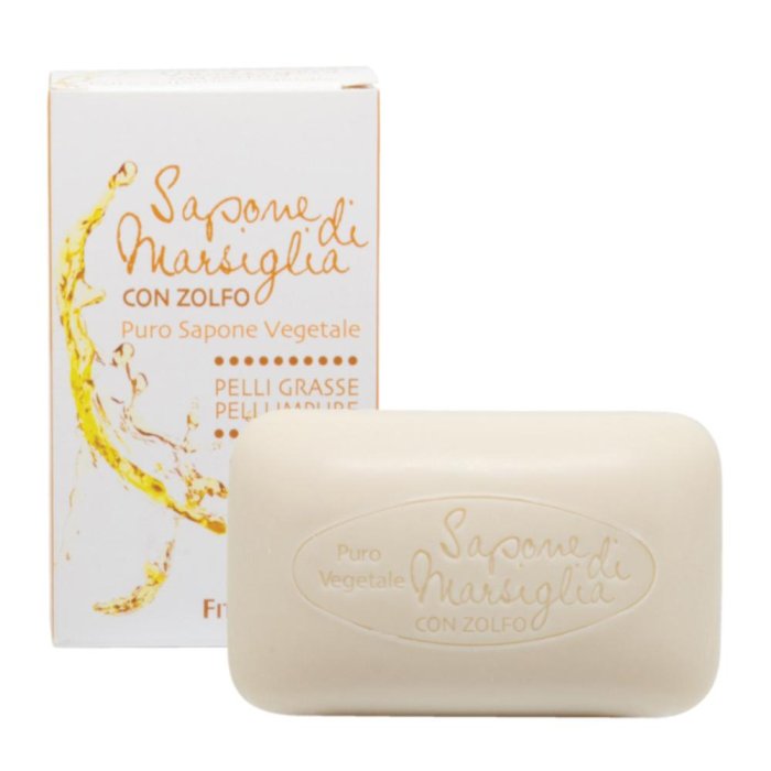 Sapone Marsiglia allo Zolfo 100 g  Sapone purificante