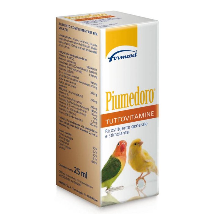 Piumedoro Tuttovitamine 25 ml  Integratore multivitaminico liquido