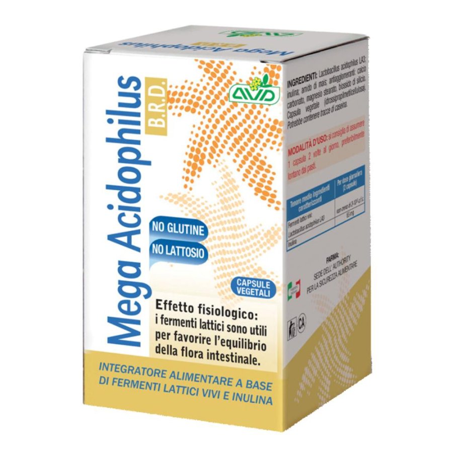 AVD Reform Probiotici - Mega Acidophilus 10 m Fermenti Lattici 75 Capsule