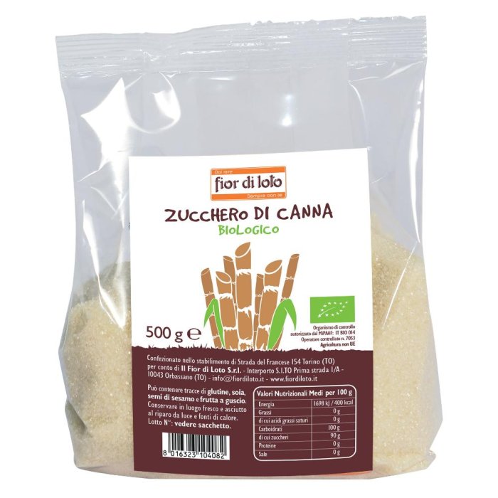 Fior Di Loto Zucchero Di Canna Grezzo Bio 500 gr