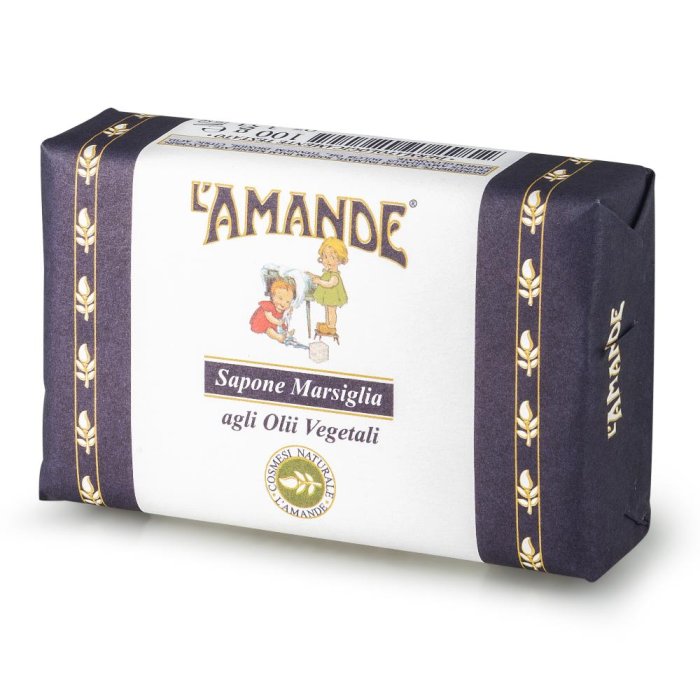 L'Amande Sapone Di Marsiglia Agli Olii Vegetali 100g