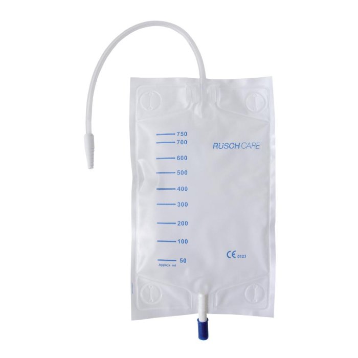 Rusch 850343 raccoglitore 750 ml T30 - sacca raccolta urine 750 ml con tubo 30 cm