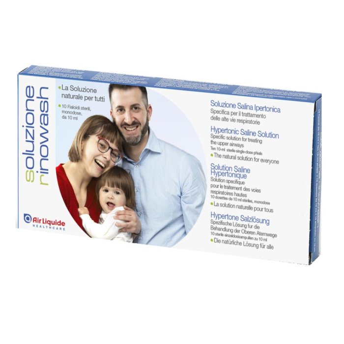 Air Liquide Medical Rinowash Soluzione Salina Ipertonica Pulizia Naso 10 Fiale