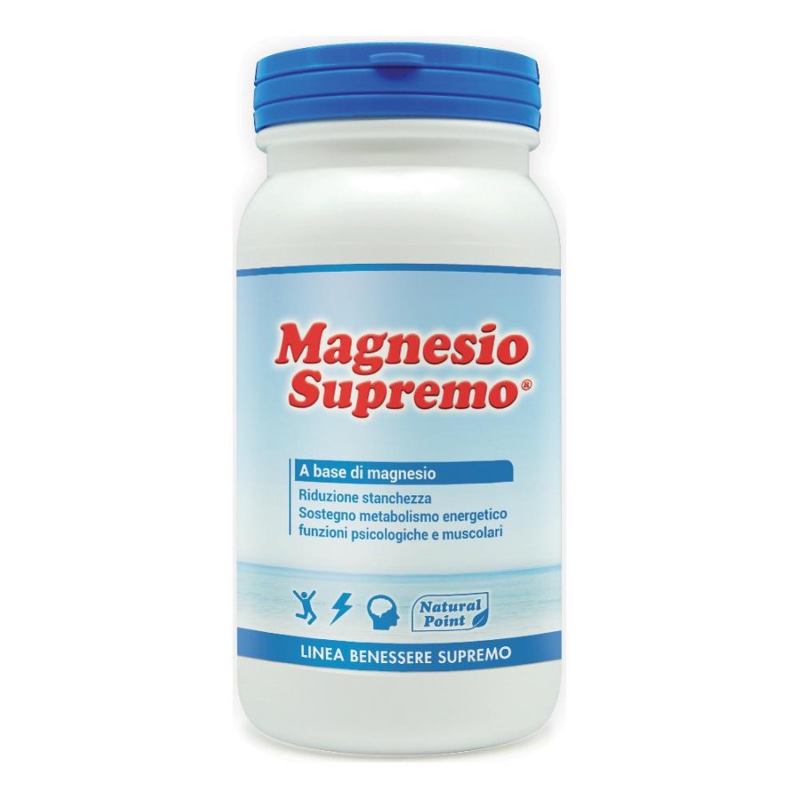Magnesio supremo 150 g integratore di magnesio citrato per stanchezza e affaticamento
