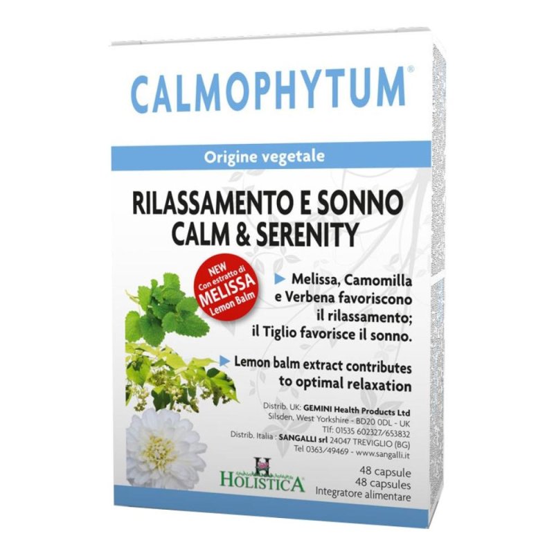 Calmophytum Holistica 48 capsule - integratore con estratti vegetali ad azione rilassante