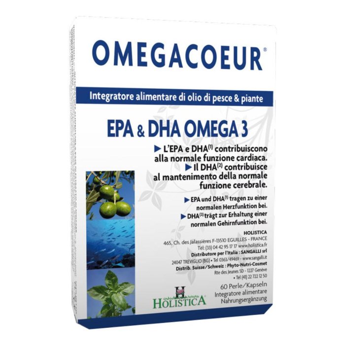 Omegacoeur integratore con Omega 3 per il benessere cardiaco 60 capsule
