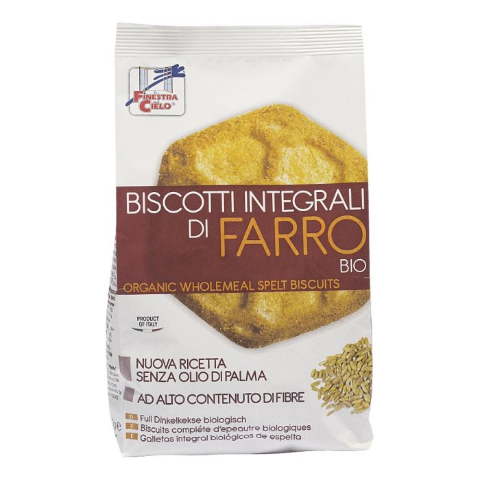 La Finestra Sul Cielo Biscotti Integrali Di Farro Bio 400g
