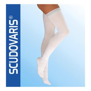 Scudovaris Reggicalze Antitrombo Misura 3 – Calze a Compressione Graduata per Prevenzione Trombosi e Varici