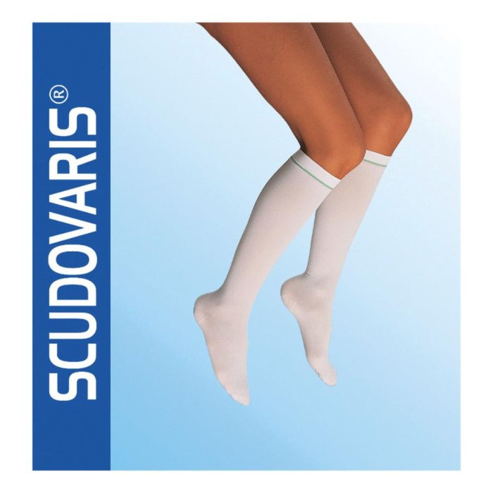 Scudotex Gambaletto Antitrombo Misura 4 The Original Calza a Compressione Graduata per Prevenzione Trombosi e Vene Varicose