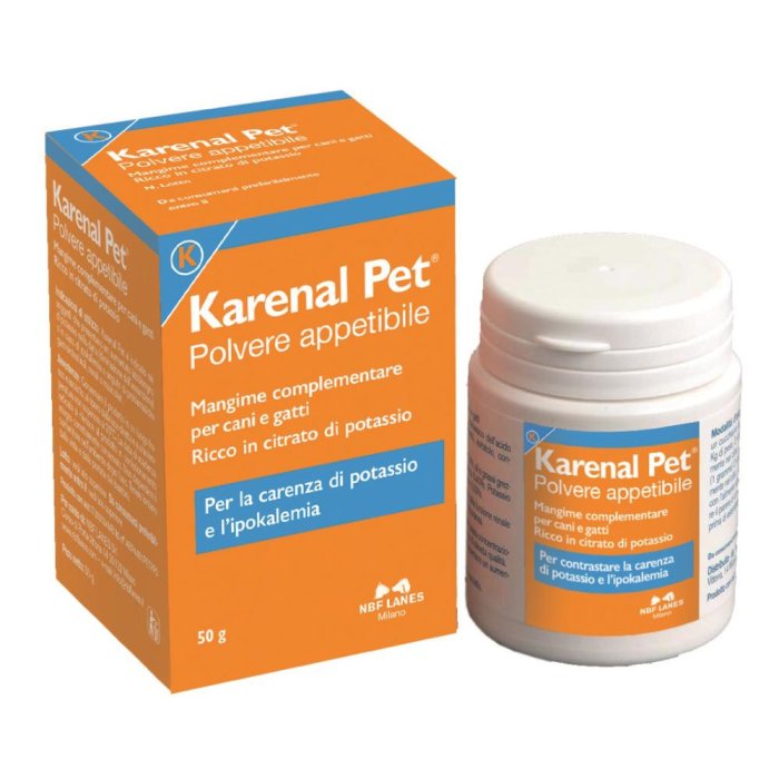 N.B.F. Lanes  Animali Domestici Karenal Pet Mangime Cani Gatti Polvere 50 g