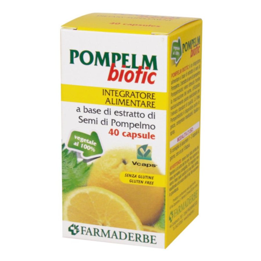 Farmaderbe PompelmBiotic Integratore Alimentare 40 Capsule Farmaderbe PompelmBiotic Integratore Alimentare 40 Capsule