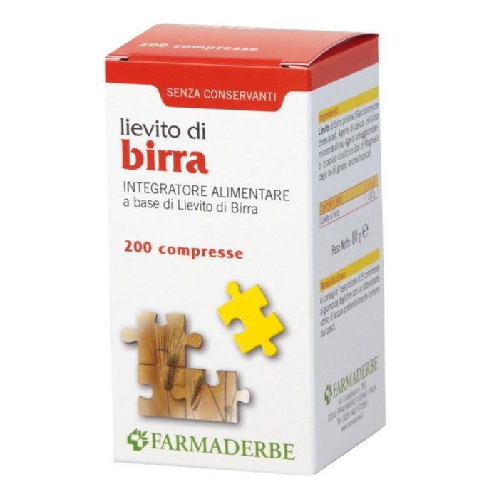 Farmaderbe Lievito Di Birra 200 Compresse