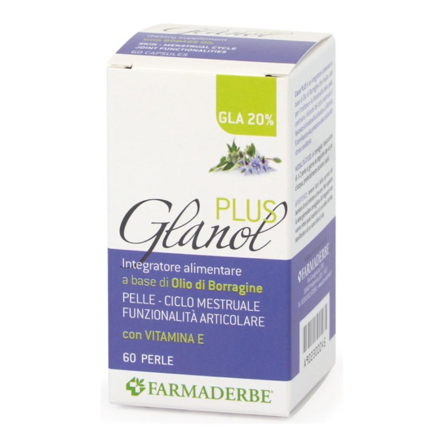 Farmaderbe Glanol Plus Oil Borragine Integratore Alimentare 60 Perle Farmaderbe Glanol Plus Oil Borragine Integratore Alimentare 60 Perle