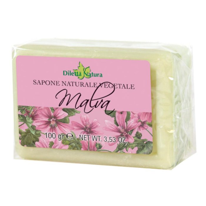 Diletta Natura Sapone Malva 100 g calmante e dolce