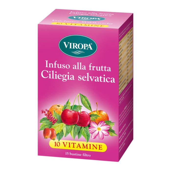 Viropa Infuso alla Frutta Ciliegia Selvatica 15 bustine filtro