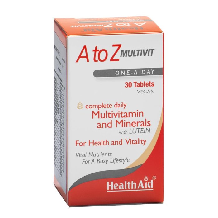 Healthaid Italia Multivit A/z 30 Tavolette