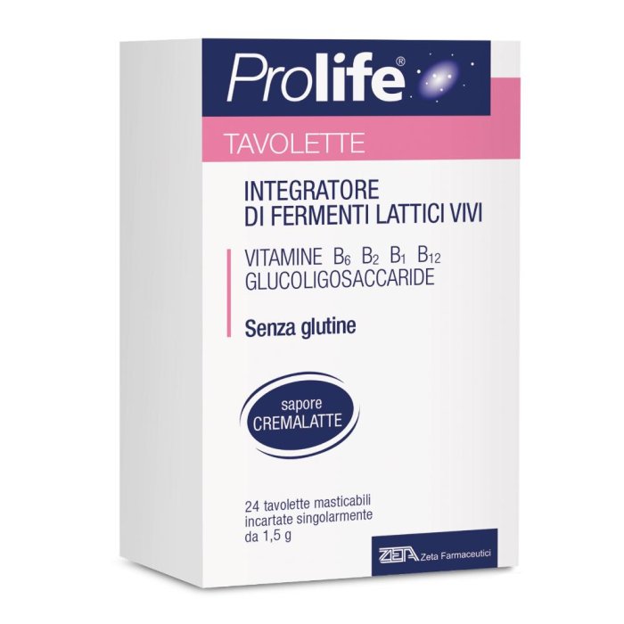 Prolife Integratore Alimentare Dietetico Fermenti Lattici 24 Tavolette Masticab.
