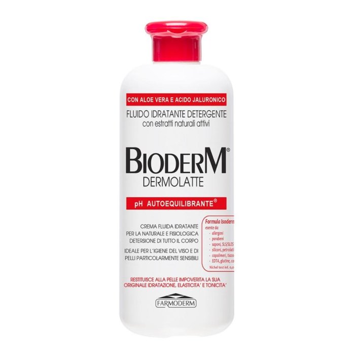 Bioderm Dermolatte Crema Fluida per la pelle sensibile 500 ml