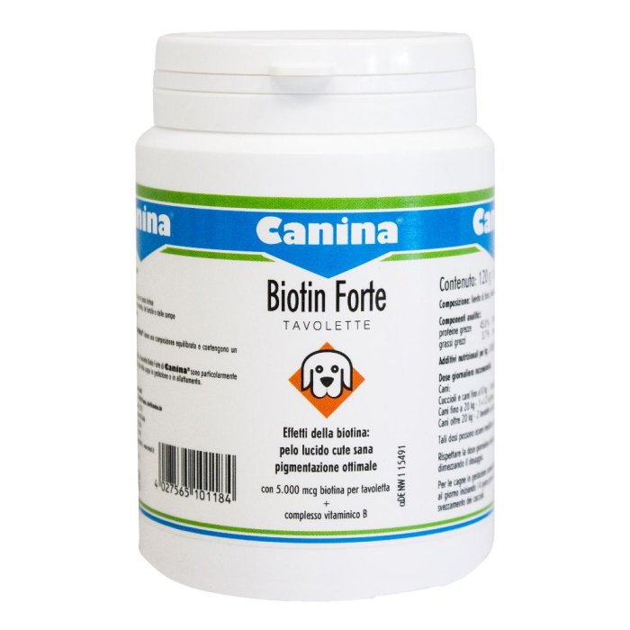 Biotin Forte 120 Tavolette Integratore di Biotina ad Alto Dosaggio per Capelli Pelle e Unghie