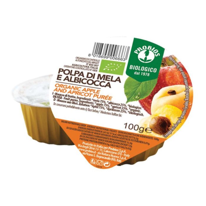 FRU POLPA MELA/ALBICOCCA 100G