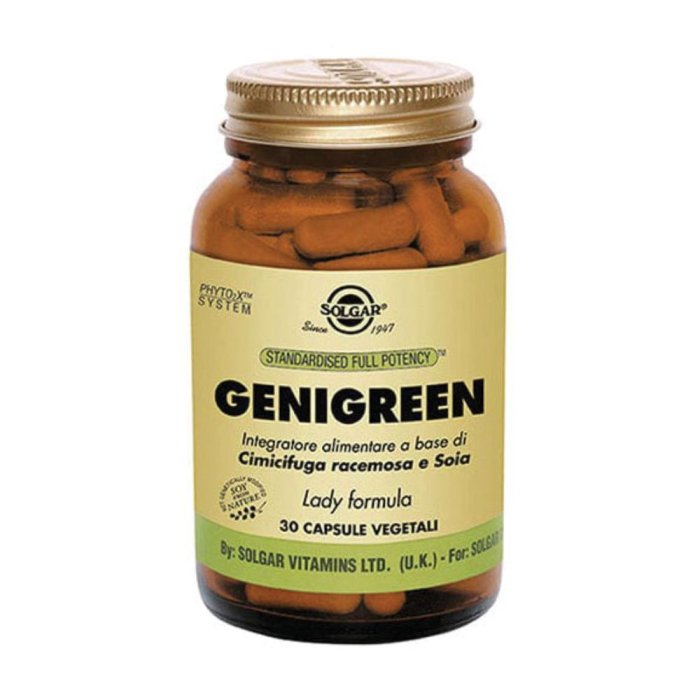 Solgar  Menopausa Genigreen Integratore Alimentare 30 Capsule Vegetali