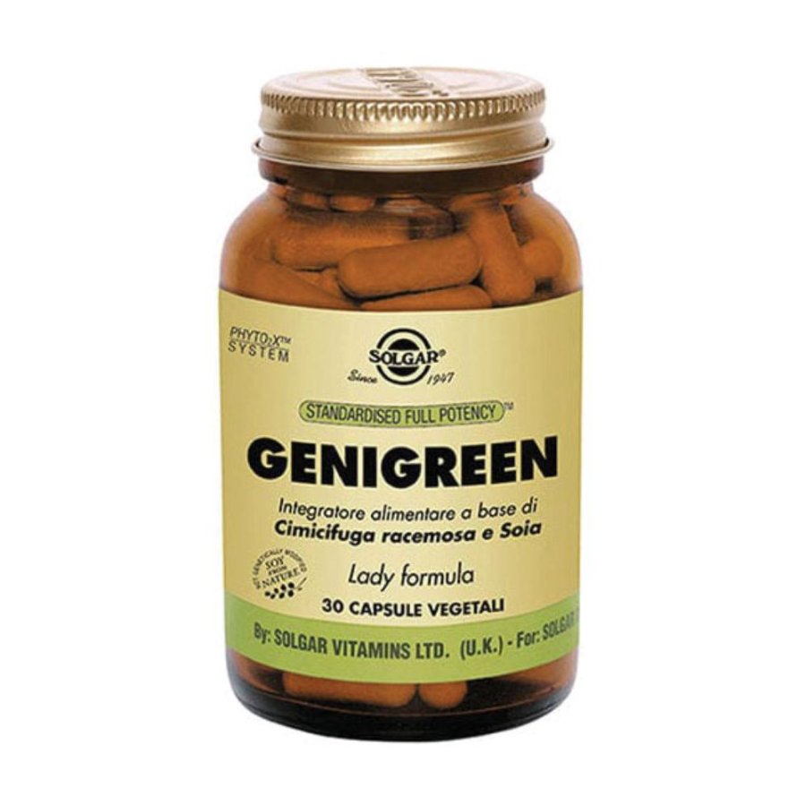 Solgar  Menopausa Genigreen Integratore Alimentare 30 Capsule Vegetali