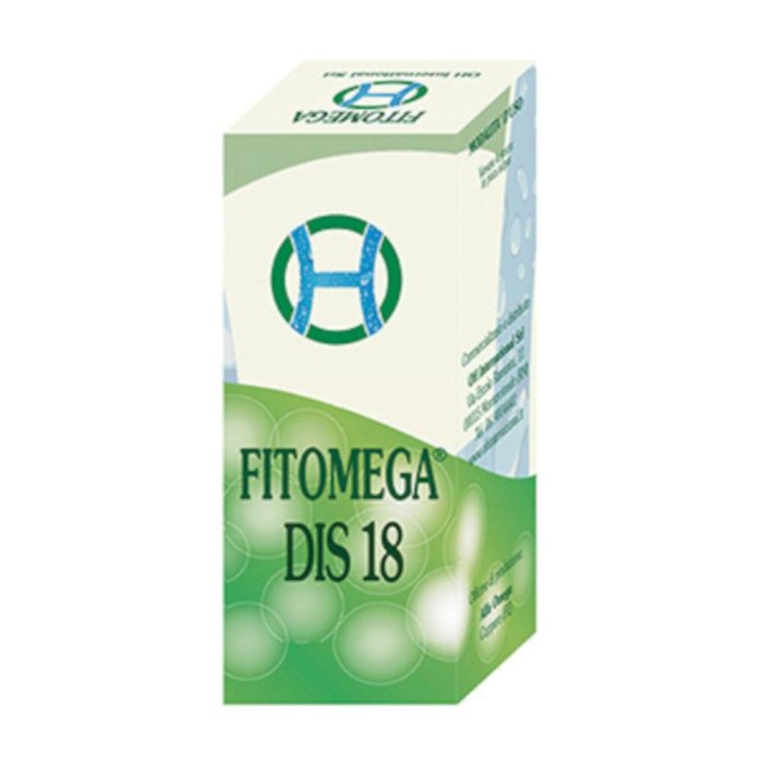 Fitomega Dis 18 Integratore Naturale in Gocce Orali 50 ml a Base di Estratti Vegetali