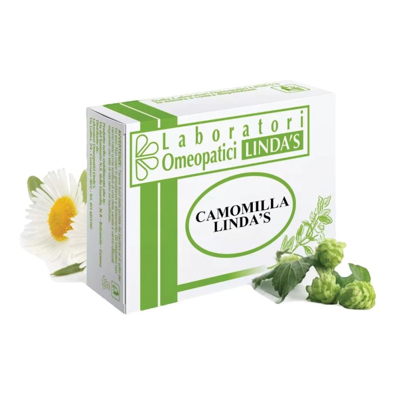 Camomilla Linda’s Drema 45 Tavolette – Integratore Naturale Rilassante per Sonno Tranquillo e Benessere Digestivo