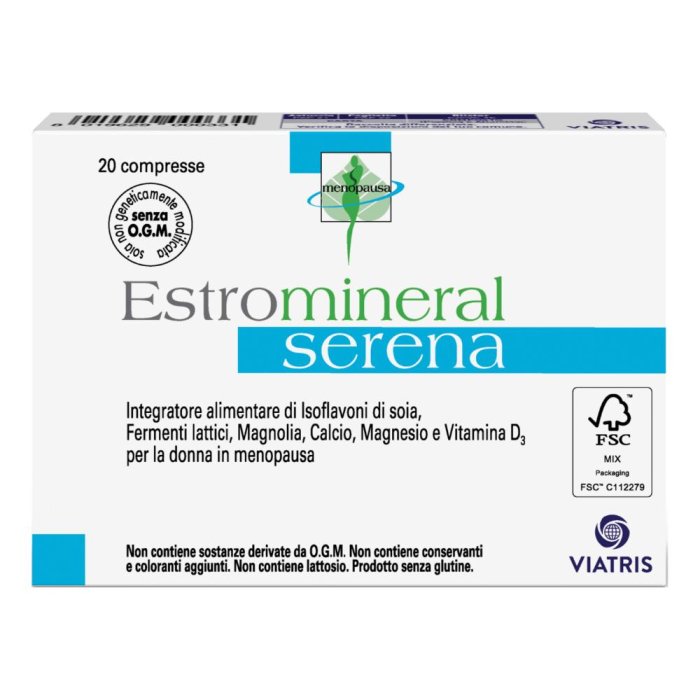 Estromineral Serena  Menopausa  Integratore Alimentare 20 Compresse