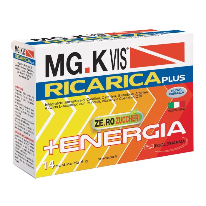MGK VIS Ricarica Plus Integratore 14 Buste Arancia