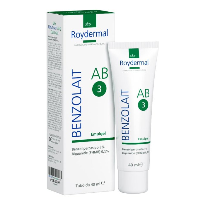 Benzolait AB3 Emulgel - Dispositivo Medico per Pelli Grasse e Acneiche 40 ml