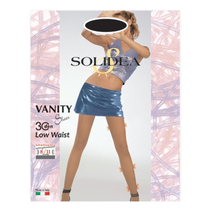 Solidea Vanity 30 Collant Vita Bassa Colore Nero Taglia 1