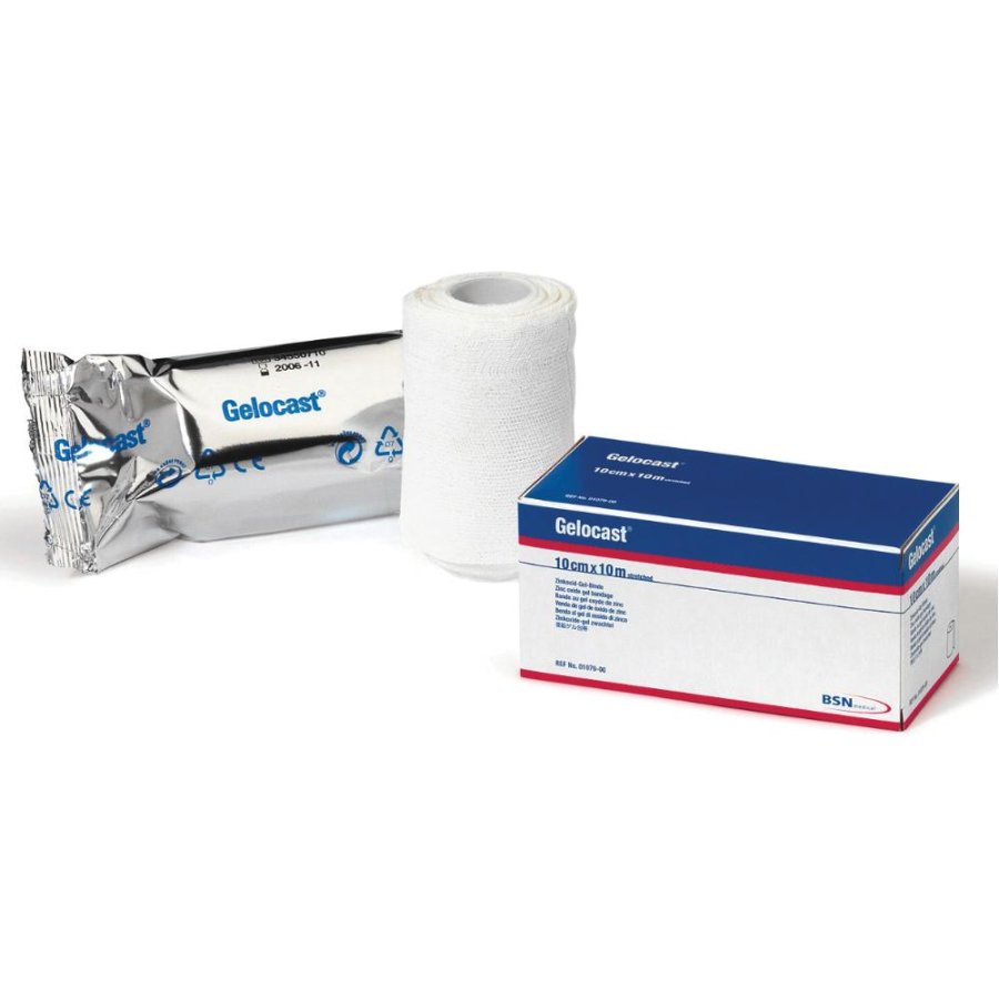 BSN Medical Gelocast Benda in Garza non Elastica all'Ossido di Zinco 1m x 10cm BSN Medical Gelocast Benda in Garza non Elastica all'Ossido di Zinco 1m x 10cm