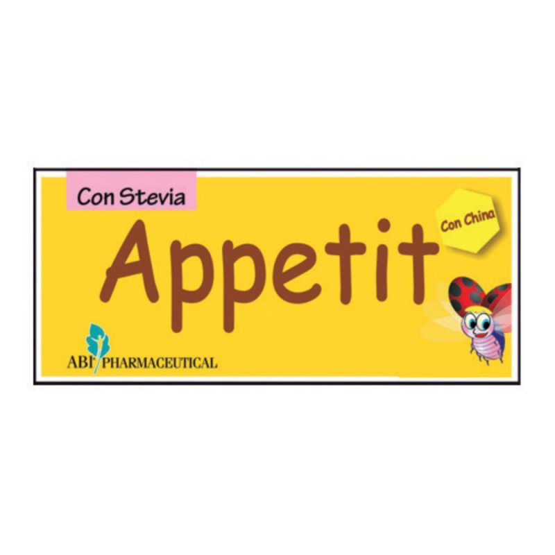 Appetit Integratore per Stimolare l’Appetito dei Bambini 10 Flaconcini da 10 Grammi