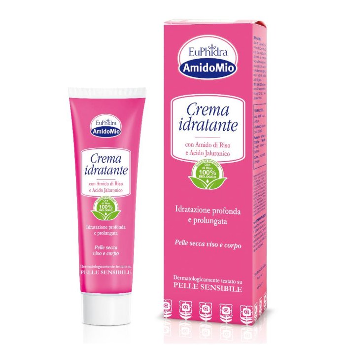 EuPhidra AmidoMio Linea Pelle Delicata Crema Idratante Amido di Riso 50 ml