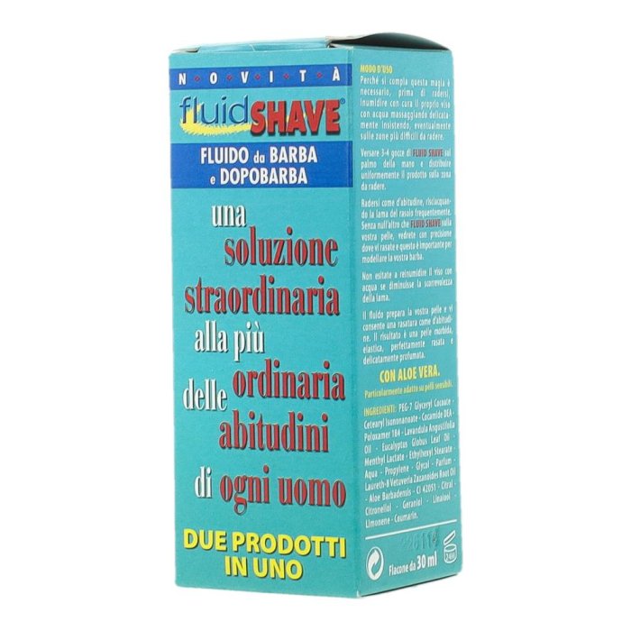 Fluidshave con Aloe Vera 30 ml – Fluido Dopobarba Lenitivo e Idratante per Uomo