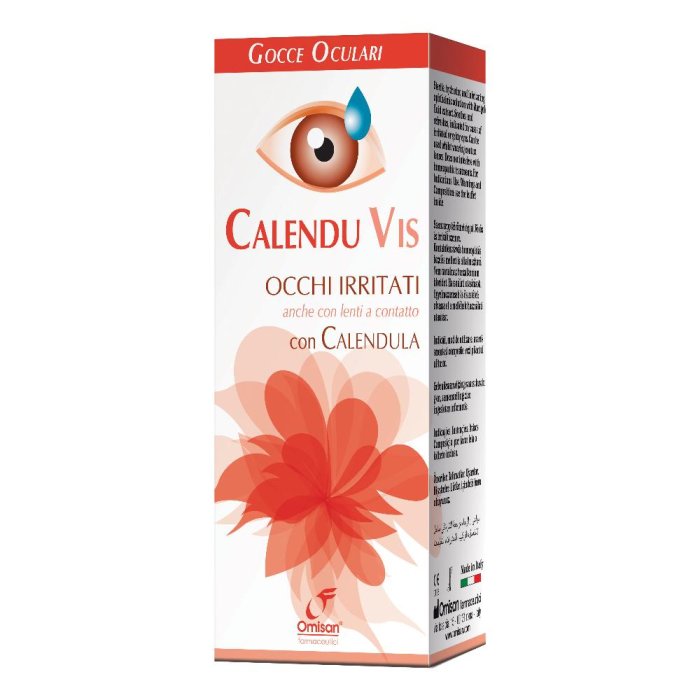 Calenduvis Gocce Oculari 15 ml Collirio Lenitivo e Idratante per Occhi Sensibili