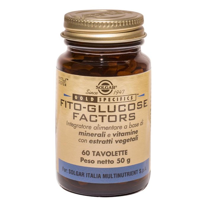 Solgar It. Multinutrient Fitoglucose Factors 60 Tavolette