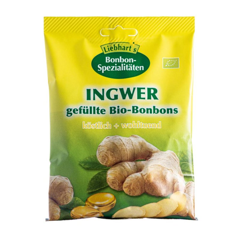 Bonbons Zenzero Bio 100 g - Caramelle Biologiche allo Zenzero ad Azione Digestiva