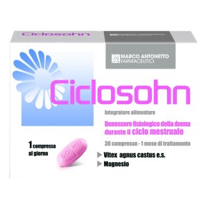 Ciclosohn Integratore 30 Compresse per Ciclo Mestruale Regolare e Benessere Ormonale Donna | Werenoi